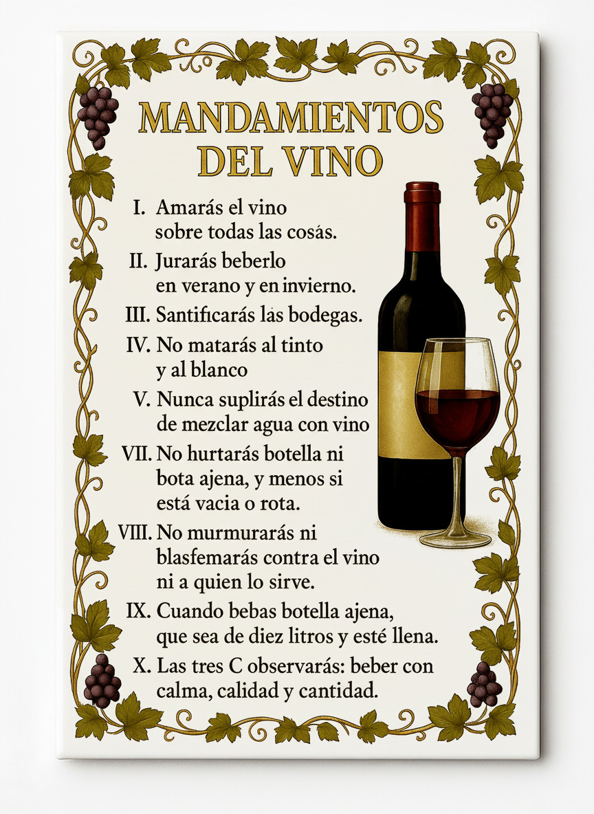 Mandamientos del Vino